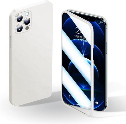 ETUI APPLE IPHONE 12 PRO MAX BIAŁY BUMPER Z OCHRONĄ EKRANU A2342 A2410 ETUI APPLE IPHONE 12 PRO MAX BIAŁY BUMPER Z OCHRONĄ EKRANU A2342 A2410