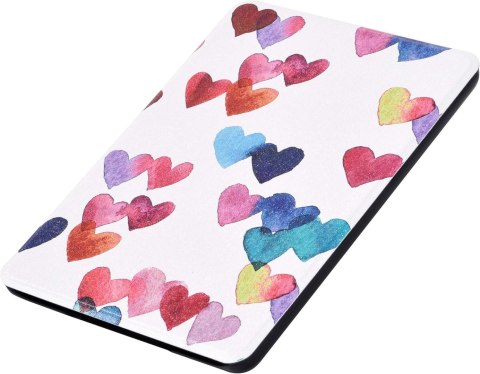 ETUI CASE CZYTNIK KINDLE 10 2019 6" AKWARELOWE SERCE CZERWONE NIEBIESKIE ETUI CASE CZYTNIK KINDLE 10 2019 6" AKWARELOWE SERCE CZERWONE NIEBIESKIE