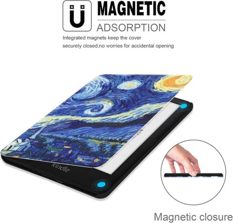 ETUI CASE CZYTNIK KINDLE 10 2019 6" VAN GOGH GWIAŹDZISTA NOC ETUI CASE CZYTNIK KINDLE 10 2019 6" VAN GOGH GWIAŹDZISTA NOC