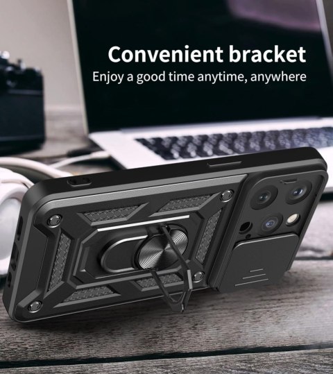ETUI PANCERNE APPLE IPHONE 14 PRO CZARNE OCHRONA APARATU Z PIERŚCIENIEM ETUI PANCERNE APPLE IPHONE 14 PRO CZARNE OCHRONA APARATU Z PIERŚCIENIEM