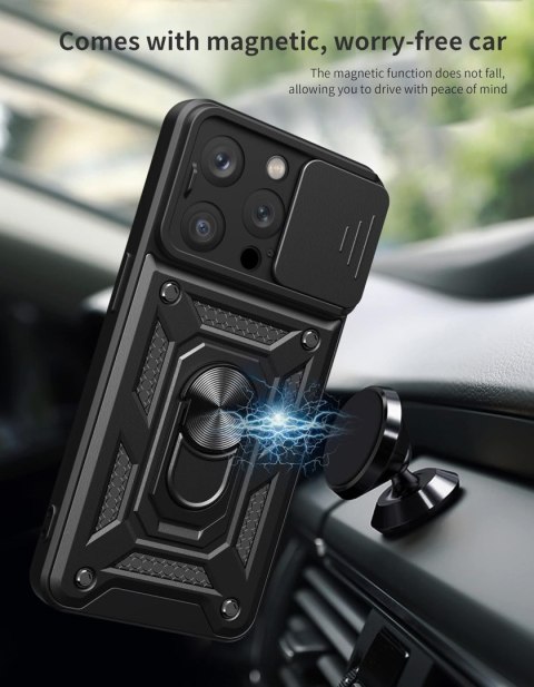 ETUI PANCERNE APPLE IPHONE 14 PRO CZARNE OCHRONA APARATU Z PIERŚCIENIEM ETUI PANCERNE APPLE IPHONE 14 PRO CZARNE OCHRONA APARATU Z PIERŚCIENIEM