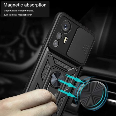ETUI PANCERNE XIAOMI 12 LITE CZARNE OCHRONA APARATU Z PIERŚCIENIEM ETUI PANCERNE XIAOMI 12 LITE CZARNE OCHRONA APARATU Z PIERŚCIENIEM
