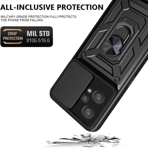 ETUI PANCERNE REALME 9 4G / 9 PRO+ CZARNE OCHRONA APARATU Z PIERŚCIENIEM ETUI PANCERNE REALME 9 4G / 9 PRO+ CZARNE OCHRONA APARATU Z PIERŚCIENIEM