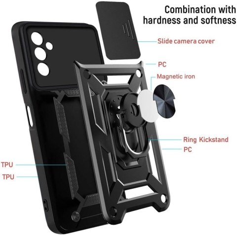 ETUI PANCERNE SAMSUNG GALAXY A13 5G CZARNE OCHRONA APARATU Z PIERŚCIENIEM ETUI PANCERNE SAMSUNG GALAXY A13 5G CZARNE OCHRONA APARATU Z PIERŚCIENIEM