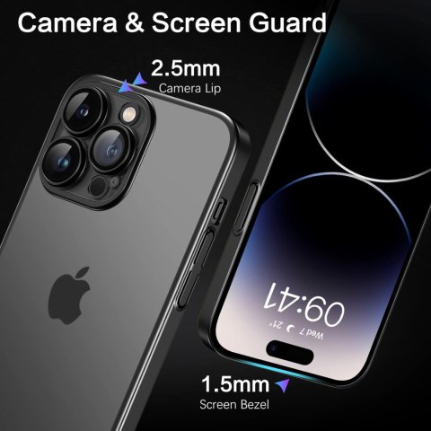 ETUI POKROWIEC APPLE IPHONE 14 PRO MAX BEZBRAWNY CZARNE RAMKI A2894 A2651 ETUI POKROWIEC APPLE IPHONE 14 PRO MAX BEZBRAWNY CZARNE RAMKI A2894 A2651