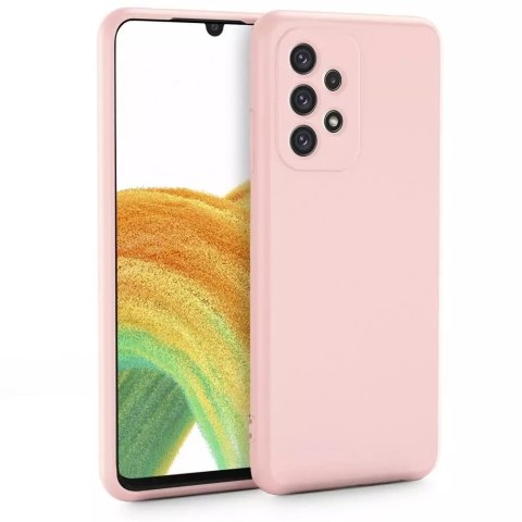 ETUI SAMSUNG GALAXY A33 5G CASE SILIKONOWY BLADY RÓŻOWY Z MIKROFIBRĄ ETUI SAMSUNG GALAXY A33 5G CASE SILIKONOWY BLADY RÓŻOWY Z MIKROFIBRĄ