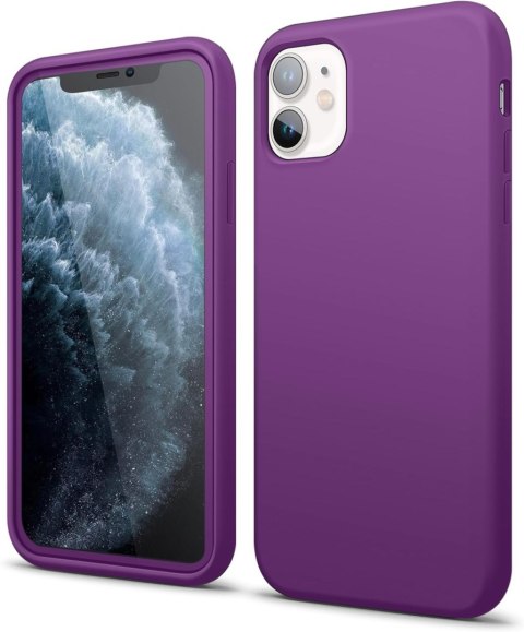ETUI SILIKONOWE APPLE IPHONE 11 CIEMNE FIOLETOWE Z MIKROFIBRĄ A2111 ETUI SILIKONOWE APPLE IPHONE 11 CIEMNE FIOLETOWE Z MIKROFIBRĄ A2111