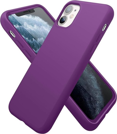 ETUI SILIKONOWE APPLE IPHONE 11 CIEMNE FIOLETOWE Z MIKROFIBRĄ A2111 ETUI SILIKONOWE APPLE IPHONE 11 CIEMNE FIOLETOWE Z MIKROFIBRĄ A2111