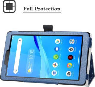 ETUI TABLET LENOVO TAB M7 GEN 3 7" GRANATOWY EKOSKÓRA Z PODSTAWKĄ TB-7306F