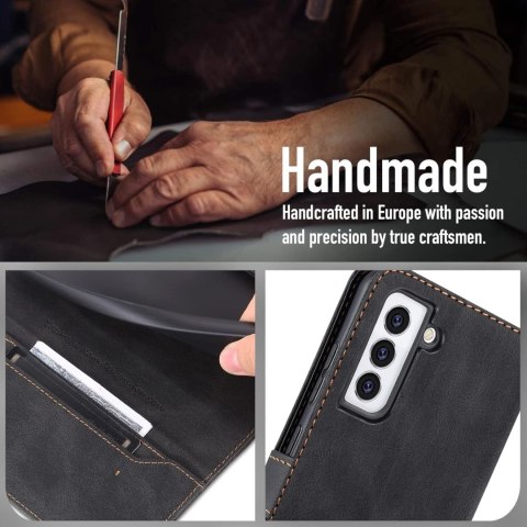 ETUI Z KLAPKĄ SAMSUNG GALAXY S22 5G CZARNE Z EKOSKÓRY PORTFEL SM-S901B ETUI Z KLAPKĄ SAMSUNG GALAXY S22 5G CZARNE Z EKOSKÓRY PORTFEL SM-S901B