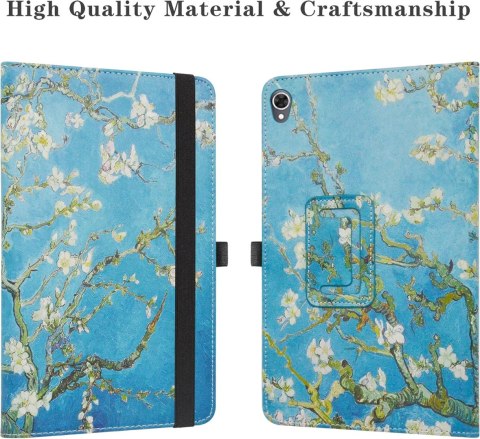 ETUI ZAMYKANE TABLET ALLDOCUBE IPLAY 40/KPAD 10.4" NIEBIESKI W BIAŁE KWIATY ETUI ZAMYKANE TABLET ALLDOCUBE IPLAY 40/KPAD 10.4" NIEBIESKI W BIAŁE KWIATY