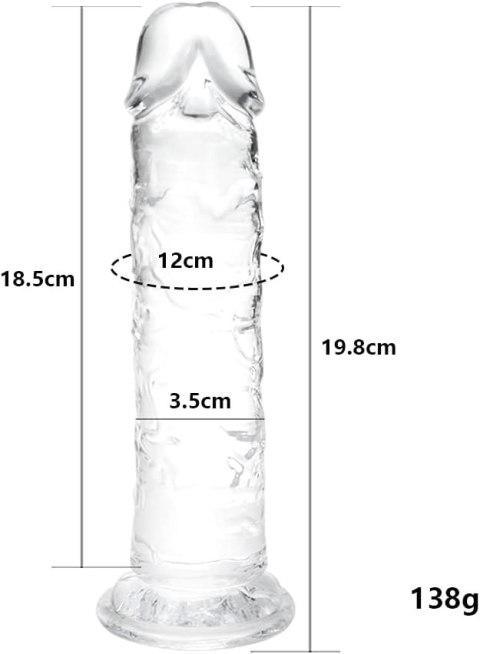 REALISTYCZNE DILDO UMANIA PRZEŹROCZYSTY PENIS TPE 20CM REALISTYCZNE DILDO UMANIA PRZEŹROCZYSTY PENIS TPE 20CM