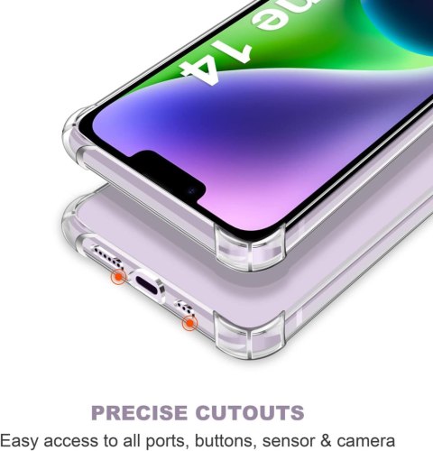 ZESTAW ETUI APPLE IPHONE 14 BEZBARWNE +3x SZKŁO HARTOWANE A2882 A2649 ZESTAW ETUI APPLE IPHONE 14 BEZBARWNE +3x SZKŁO HARTOWANE A2882 A2649
