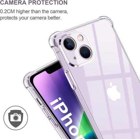 ZESTAW ETUI APPLE IPHONE 14 BEZBARWNE +3x SZKŁO HARTOWANE A2882 A2649 ZESTAW ETUI APPLE IPHONE 14 BEZBARWNE +3x SZKŁO HARTOWANE A2882 A2649