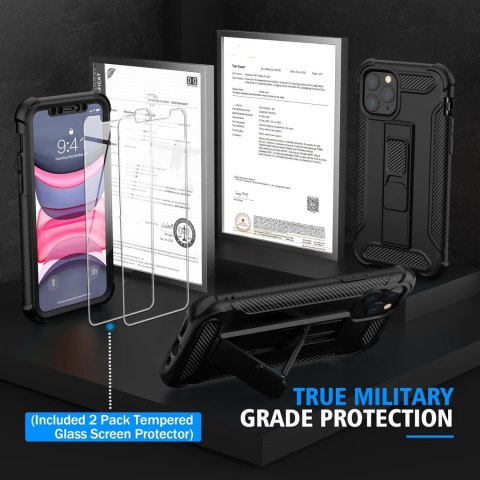 ZESTAW ETUI BUMPER APPLE IPHONE 11 PRO CZARNE +2x SZKŁO HARTOWANE A2160 ZESTAW ETUI BUMPER APPLE IPHONE 11 PRO CZARNE +2x SZKŁO HARTOWANE A2160
