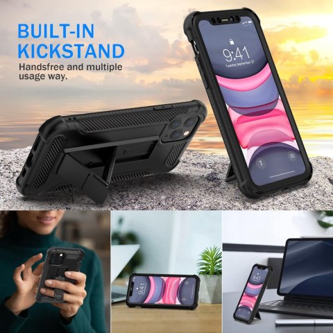 ZESTAW ETUI BUMPER APPLE IPHONE 11 PRO CZARNE +2x SZKŁO HARTOWANE A2160 ZESTAW ETUI BUMPER APPLE IPHONE 11 PRO CZARNE +2x SZKŁO HARTOWANE A2160