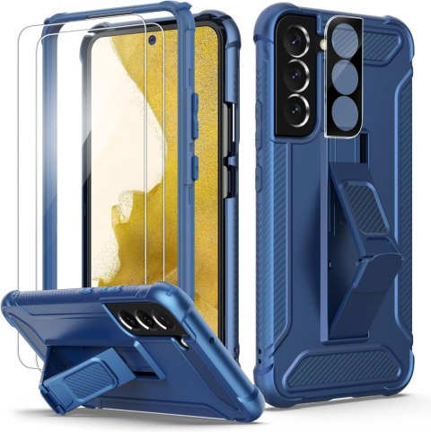 ZESTAW ETUI BUMPER SAMSUNG GALAXY S22 5G GRANATOWE +2x SZKŁO HARTOWANE ZESTAW ETUI BUMPER SAMSUNG GALAXY S22 5G GRANATOWE +2x SZKŁO HARTOWANE