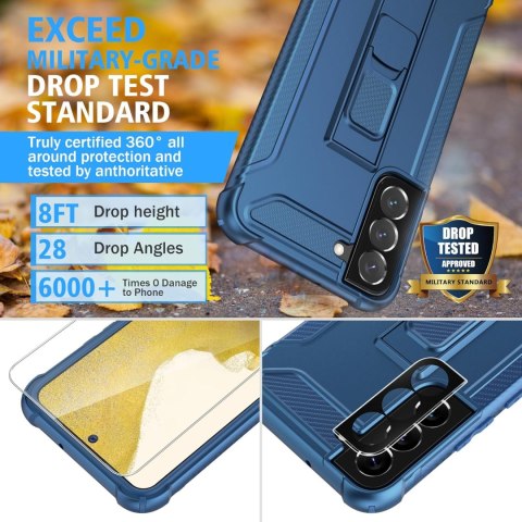 ZESTAW ETUI BUMPER SAMSUNG GALAXY S22 5G GRANATOWE +2x SZKŁO HARTOWANE ZESTAW ETUI BUMPER SAMSUNG GALAXY S22 5G GRANATOWE +2x SZKŁO HARTOWANE