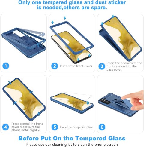 ZESTAW ETUI BUMPER SAMSUNG GALAXY S22 5G GRANATOWE +2x SZKŁO HARTOWANE ZESTAW ETUI BUMPER SAMSUNG GALAXY S22 5G GRANATOWE +2x SZKŁO HARTOWANE