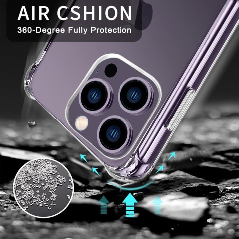 ZESTAW ETUI IPHONE 14 PRO BEZBARWNE +2x SZKŁO HARTOWANE OCHRONA APARATU ZESTAW ETUI IPHONE 14 PRO BEZBARWNE +2x SZKŁO HARTOWANE OCHRONA APARATU
