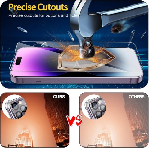 ZESTAW ETUI IPHONE 14 PRO BEZBARWNE +2x SZKŁO HARTOWANE OCHRONA APARATU ZESTAW ETUI IPHONE 14 PRO BEZBARWNE +2x SZKŁO HARTOWANE OCHRONA APARATU