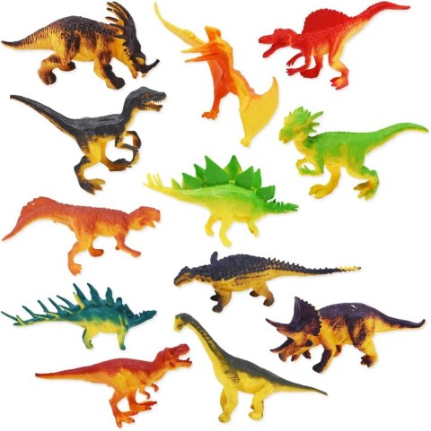 12x FIGURKA DINOZAURY ZABAWKI DLA DZIECI FANÓW RÓŻNE RODZAJE MIX ZESTAW 12x FIGURKA DINOZAURY ZABAWKI DLA DZIECI FANÓW RÓŻNE RODZAJE MIX ZESTAW