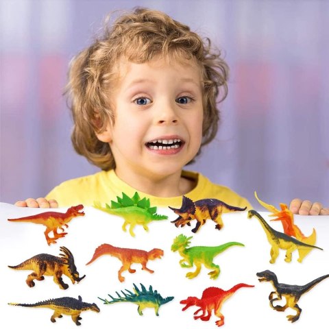 12x FIGURKA DINOZAURY ZABAWKI DLA DZIECI FANÓW RÓŻNE RODZAJE MIX ZESTAW 12x FIGURKA DINOZAURY ZABAWKI DLA DZIECI FANÓW RÓŻNE RODZAJE MIX ZESTAW