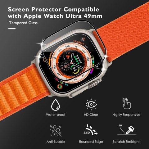 4x SZKŁO HARTOWANE ZEGAREK APPLE WATCH ULTRA 49 MM MOCNE TWARDE 9H 4x SZKŁO HARTOWANE ZEGAREK APPLE WATCH ULTRA 49 MM MOCNE TWARDE 9H