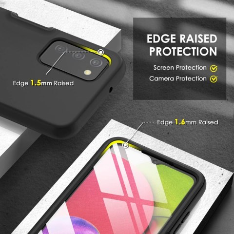 ETUI BUMPER SAMSUNG GALAXY A03s CZARNY WZMOCNIONY OCHRONA EKRANU SM-A037F ETUI BUMPER SAMSUNG GALAXY A03s CZARNY WZMOCNIONY OCHRONA EKRANU SM-A037F