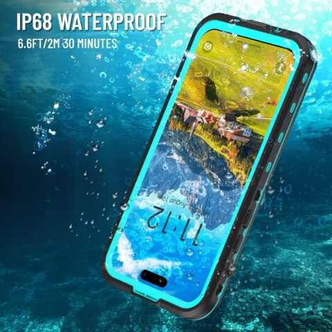ETUI CZARNA RAMKA IPHONE 14 PRO MAX SKŁADANY WODOODPORNY A2894 A2651 ETUI CZARNA RAMKA IPHONE 14 PRO MAX SKŁADANY WODOODPORNY A2894 A2651