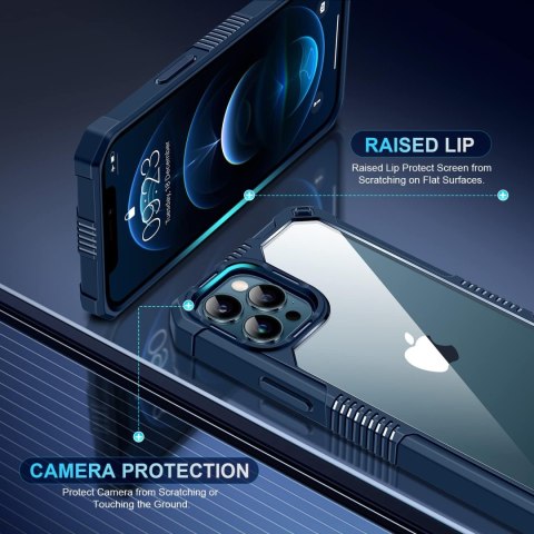 ETUI GRANATOWE APPLE IPHONE 12 PRO MAX +SZKŁO HARTOWANE I OCHRONA APARATU ETUI GRANATOWE APPLE IPHONE 12 PRO MAX +SZKŁO HARTOWANE I OCHRONA APARATU