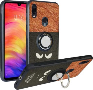 ETUI XIAOMI REDMI NOTE 7 / NOTE 7 PRO / NOTE 7S SILIKON Z UCHWYTEM BRĄZOWE