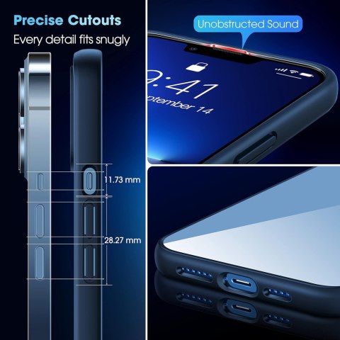 ETUI IPHONE 13 PRO MAX NIEBIESKA RAMKA PRZEZROCZYSTY TYŁ +PODSTAWKA A2484 ETUI IPHONE 13 PRO MAX NIEBIESKA RAMKA PRZEZROCZYSTY TYŁ +PODSTAWKA A2484