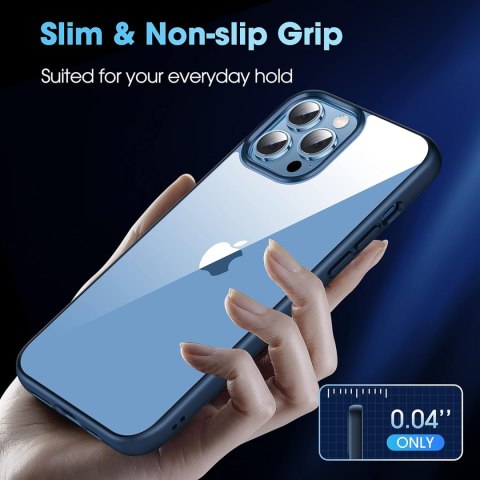 ETUI IPHONE 13 PRO MAX NIEBIESKA RAMKA PRZEZROCZYSTY TYŁ +PODSTAWKA A2484 ETUI IPHONE 13 PRO MAX NIEBIESKA RAMKA PRZEZROCZYSTY TYŁ +PODSTAWKA A2484