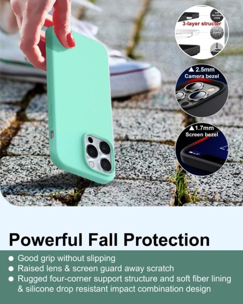 ETUI SILIKONOWE APPLE IPHONE 14 PRO MAX ZIELONE A2894 A2651 A2893 ETUI SILIKONOWE APPLE IPHONE 14 PRO MAX ZIELONE A2894 A2651 A2893