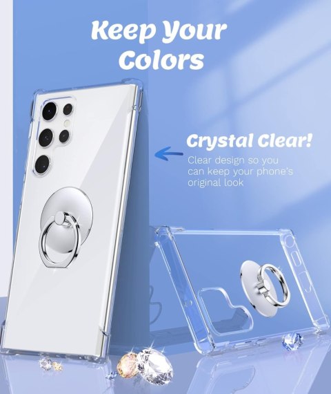 ETUI SILIKONOWE BEZBARWNE SAMSUNG GALAXY S22 ULTRA Z METALOWĄ PODPÓRKĄ ETUI SILIKONOWE BEZBARWNE SAMSUNG GALAXY S22 ULTRA Z METALOWĄ PODPÓRKĄ