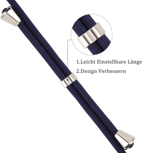 ETUI SILIKONOWE Z ŁAŃCUSZKIEM APPLE IPHONE 13 BEZBARWNY A2482 A2631 A2633