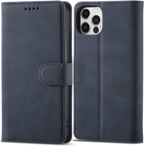 ETUI Z KLAPKĄ APPLE IPHONE 13 PRO MAX GRANATOWE EKOSKÓRA MIEJSCE NA KARTY ETUI Z KLAPKĄ APPLE IPHONE 13 PRO MAX GRANATOWE EKOSKÓRA MIEJSCE NA KARTY