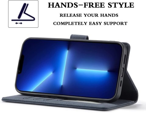 ETUI Z KLAPKĄ APPLE IPHONE 13 PRO MAX GRANATOWE EKOSKÓRA MIEJSCE NA KARTY ETUI Z KLAPKĄ APPLE IPHONE 13 PRO MAX GRANATOWE EKOSKÓRA MIEJSCE NA KARTY