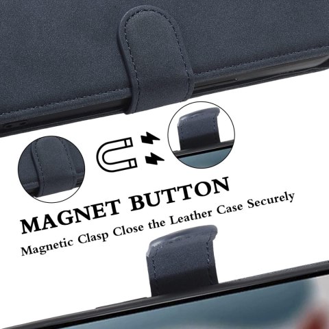 ETUI Z KLAPKĄ APPLE IPHONE 13 PRO MAX GRANATOWE EKOSKÓRA MIEJSCE NA KARTY ETUI Z KLAPKĄ APPLE IPHONE 13 PRO MAX GRANATOWE EKOSKÓRA MIEJSCE NA KARTY