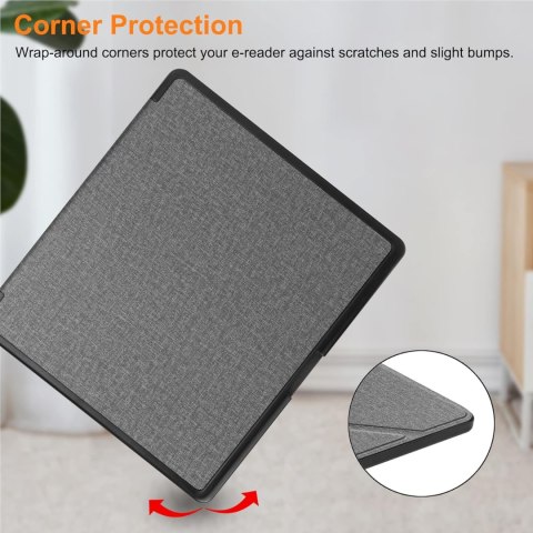 FUTERAŁ ETUI KINDLE SCRIBE 10.2" CIEMNO ZIELONY MATERIAŁOWY Z PODSTAWKĄ FUTERAŁ ETUI KINDLE SCRIBE 10.2" CIEMNO ZIELONY MATERIAŁOWY Z PODSTAWKĄ