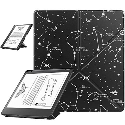 FUTERAŁ ETUI KINDLE SCRIBE 10.2" CZARNY CASE GWIAZDY ZNAKI ZODIAKU FUTERAŁ ETUI KINDLE SCRIBE 10.2" CZARNY CASE GWIAZDY ZNAKI ZODIAKU