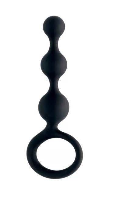 KULKI KORALIKI ANALNE K-NK CZARNE SILIKONOWE SONDA 12cm KULKI KORALIKI ANALNE K-NK CZARNE SILIKONOWE SONDA 12cm