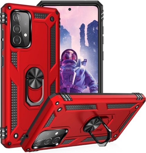 MOCNE ETUI CZERWONE SAMSUNG GALAXY A52/A52 5G UCHWYT RING SM-A525F SM-A526B MOCNE ETUI CZERWONE SAMSUNG GALAXY A52/A52 5G UCHWYT RING SM-A525F SM-A526B