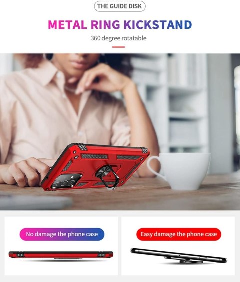 MOCNE ETUI CZERWONE SAMSUNG GALAXY A52/A52 5G UCHWYT RING SM-A525F SM-A526B MOCNE ETUI CZERWONE SAMSUNG GALAXY A52/A52 5G UCHWYT RING SM-A525F SM-A526B