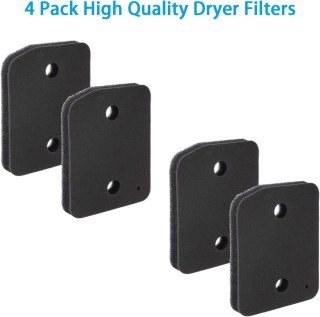 4x FILTR ZAMIENNY DO SUSZARKI BĘBNOWEJ MIELE T1 9164761 GĄBKA 202x157x30mm