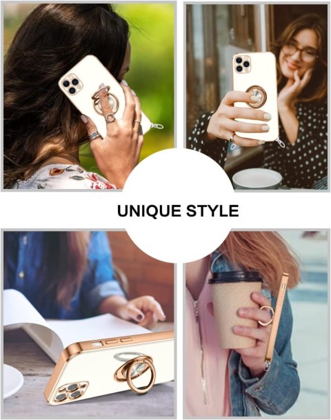ETUI APPLE IPHONE 11 PRO MAX BIAŁY ZŁOTY SILIKONOWY +SMYCZ RING A2161 ETUI APPLE IPHONE 11 PRO MAX BIAŁY ZŁOTY SILIKONOWY +SMYCZ RING A2161