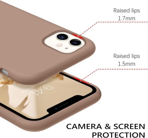 ETUI APPLE IPHONE 11 SILIKONOWY BRĄZOWY PRZYJEMNY W DOTYKU A2111 ETUI APPLE IPHONE 11 SILIKONOWY BRĄZOWY PRZYJEMNY W DOTYKU A2111