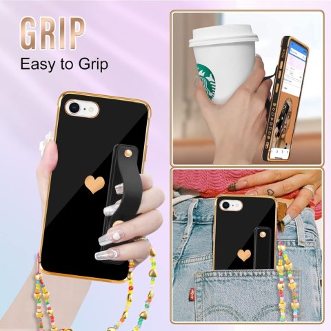 ETUI APPLE IPHONE 7/8/SE 2020 SILIKONOWE CZARNE +UCHWYT A1660 A1863 A2275 ETUI APPLE IPHONE 7/8/SE 2020 SILIKONOWE CZARNE +UCHWYT A1660 A1863 A2275
