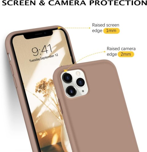 ETUI CASE APPLE IPHONE 11 PRO SILIKONOWE BRĄZOWE MOCNE A2160 ETUI CASE APPLE IPHONE 11 PRO SILIKONOWE BRĄZOWE MOCNE A2160